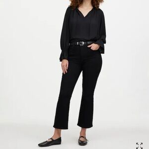 Madewell Black Curvy Kick Out Crop Jeans 27 NWT